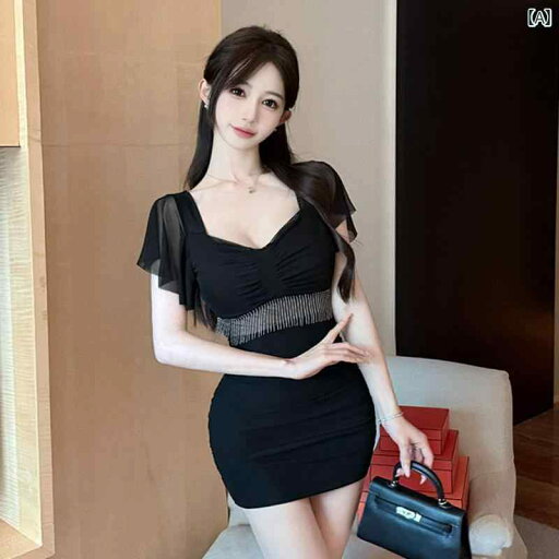 ナイトクラブ キャバ スタイル ファッション ナイトクラブの レディース 魅惑的 メッシュ プリーツ ドレス ホット ガール タイト ウエスト スリム ヒップ スカート ナイトクラブ キャバ スタイル ファッション ナイトクラブの レディース 魅惑的 メッシュ プリーツ ドレス ホット ガール タイト ウエスト スリム ヒップ スカート