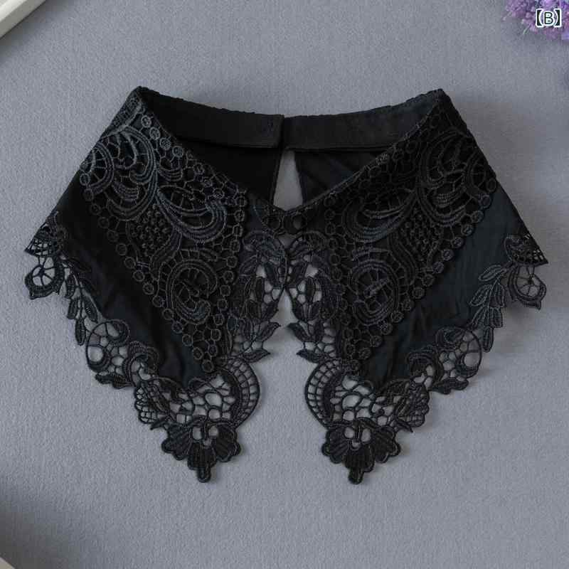 LAONsChoiceのレース つけ 襟 ショール 夏用 万能 レース 飾り 襟 シャツ アクセサリー つけ レディース｜アングル2