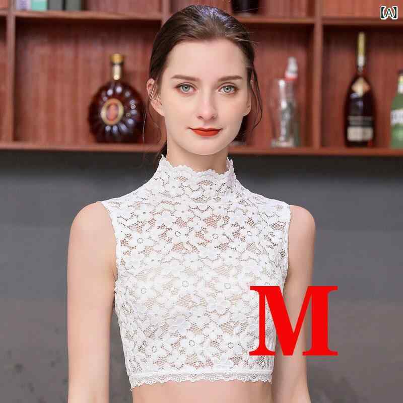 レース つけ 襟 ショール 女性用 フェイク カラー 春夏用 薄型 レース ベース 多機能 スタンドカラー セーター インナーと マッチ