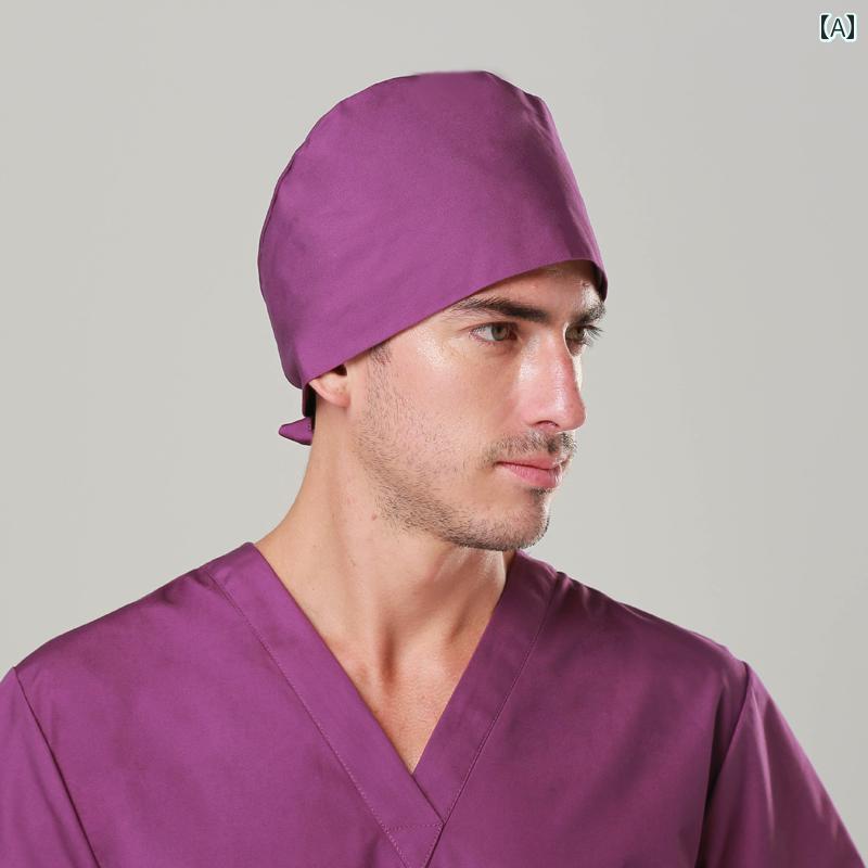 作業 帽子 ゴメーン 手術 室 プリント 無地 帽子 レディース 作業 ナース メンズ ターバン 衛生 夏