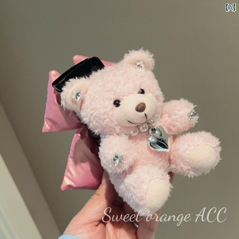 韓国 かわいい 雑貨 東大門の かわいい 人形の 大きい つかみ クリップ ぬいぐるみの クマ AB サメ 女の子