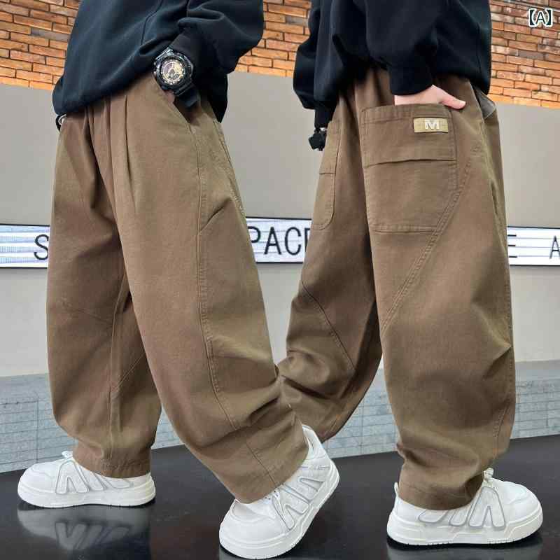 子供用 オーバー オール カジュアル パンツ 男の子用 オーバー オール 2025秋冬 子供服 カジュアル パンツ 男の子 春服 韓国 ゆったり ファッション(4.0)