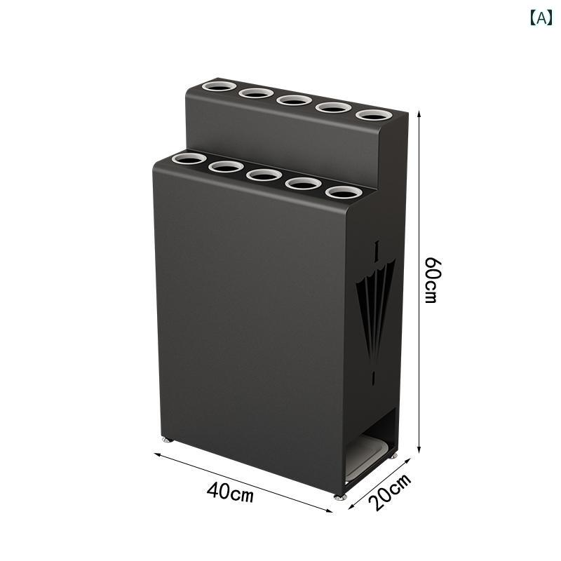 傘収納ラック ホテル ロビー用 傘 ラック 収納 商業用 排水 可能 会社の 入り口に 最適 教室用 長柄 バケツ