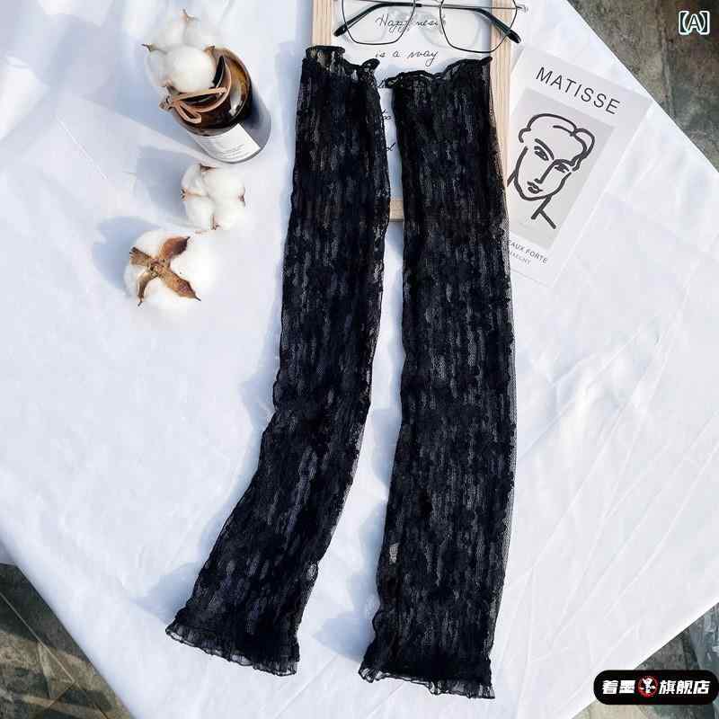 レース手袋 レディース 白い レースの 袖 レディース フランスの レトロ スタイル 手袋 2025夏の 花柄..