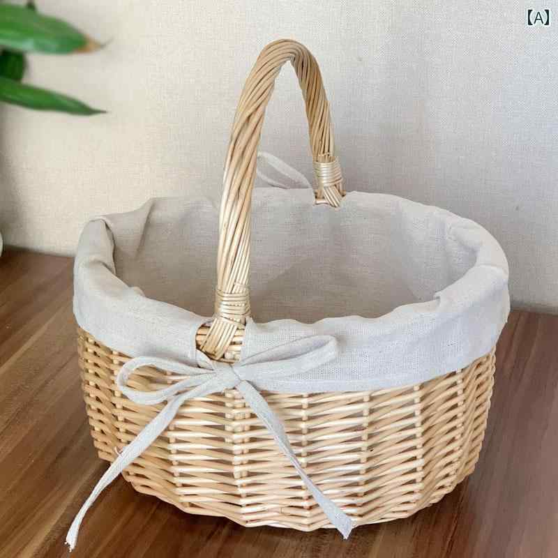 ピクニック バスケット 柳の ピクニック バスケット 手持ち ショッピング フラワーバスケット ギフトラッピング お出かけ