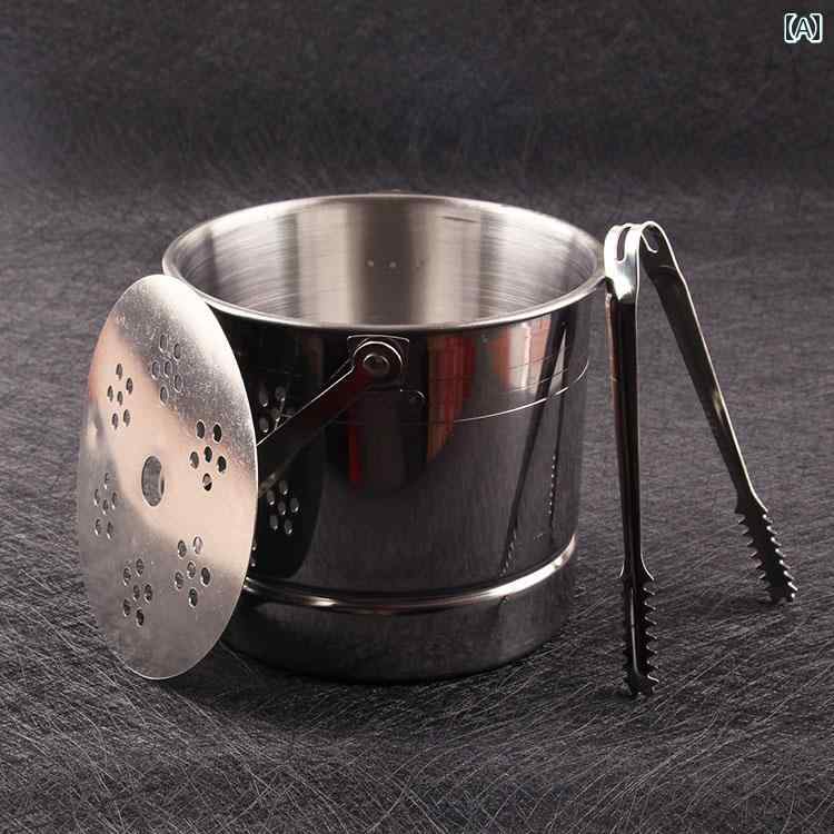 アイスペール バケツ ステンレス スチール ハンドルの ミニ アイス バケツ アイスキューブ 製氷 機 KTV..