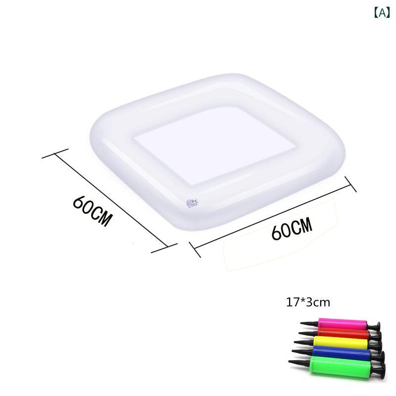 アイスペール バケツ インフレータブル 屋外 ピクニック マット フルーツ サラダ トレイ 水 氷 タンク ..