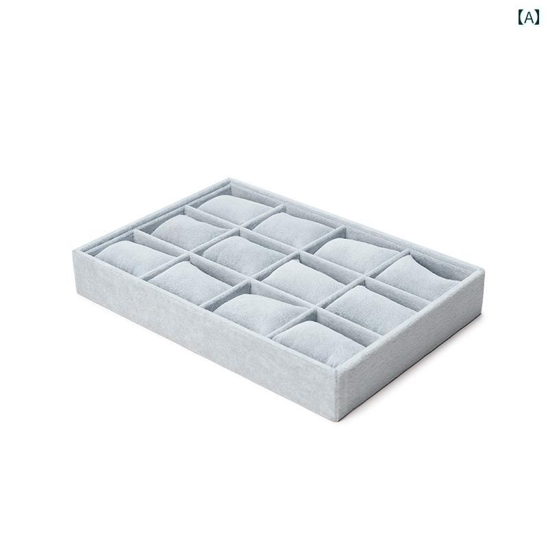 ジュエリーボックス 収納ボックス の ベルベットの マルチ コンパートメント 時計 ディスプレイおよび ..