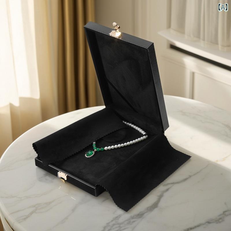 楽天LAONsChoiceジュエリーボックス 収納ボックス ミカ ラグジュアリー ジュエリー 収納 ボックス 高級 長方形 スナップ ボタン パール＆ ジェムストーン 3 ピース