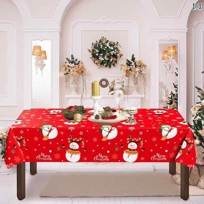 テーブルクロス クリスマスを テーマに した パーティー テーブル クロス テーブルセッティング お祭り..