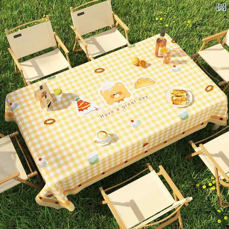 テーブルクロス 屋外 キャンプ用 テーブル クロス 防水 防 油 洗濯不要 春の お出かけや 日焼け防止に ..