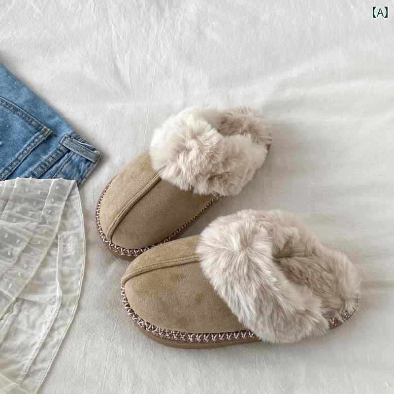 もこもこスリッパ レディース もこもこスリッパ レディース Xishu 2025 秋冬 フリース 裏地 暖かい コ..