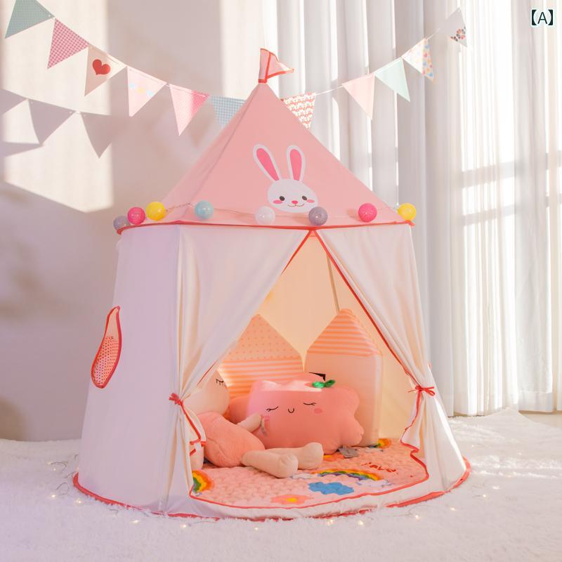 子供用テント 子供用 テント 屋内 女の子 ベビー キャッスル プレイハウス おもちゃ 小さい 家 かわいい プリンセス ハウス 女の子への ギフト