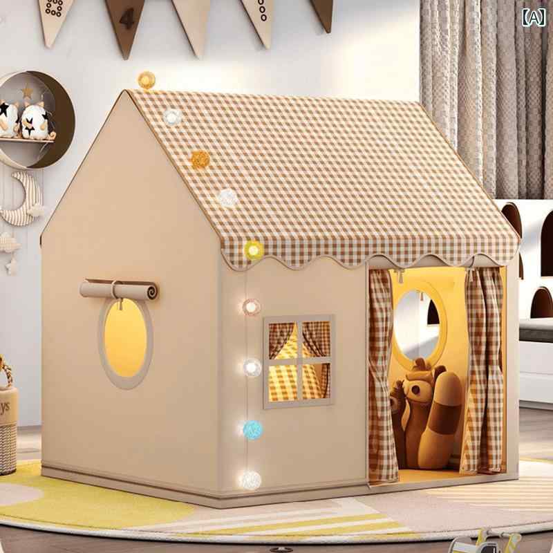 子供用テント 女の子向け 子供用 テント 室内用 おもちゃの 家 別々の ベッドで 眠る 赤ちゃん プレイハウス 女の子への 誕生日 プレゼント プリンセス 城