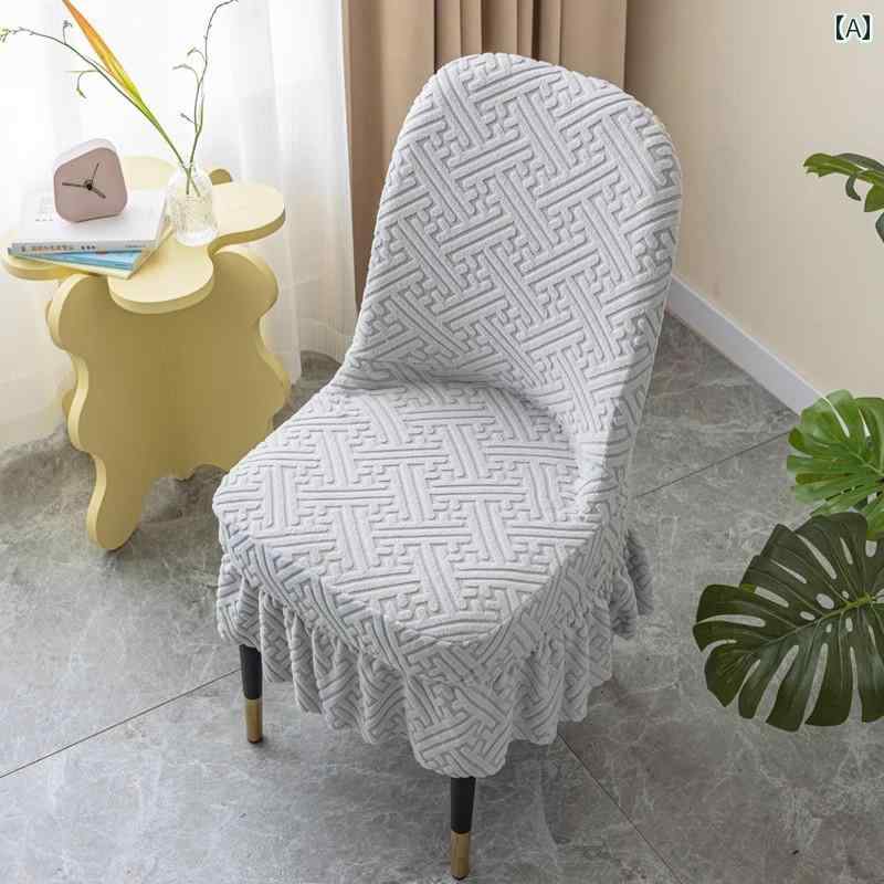 椅子カバー モダンで な高 弾性の 大きい 弧 状の 椅子 カバー 家庭用の ダイニング テーブルと 椅子の..