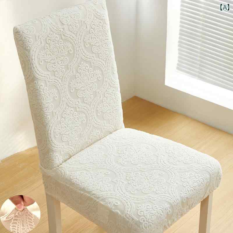 椅子カバー 2025 厚手 ユニバーサル チェアカバー シート クッション 背もたれ 保護 ホワイト ダイニン..