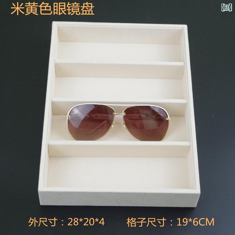 LAONsChoiceのメガネ収納ボックス Hengjing 眼鏡 ケース サングラス 処方 眼鏡用の 8 スロット ディスプレイ マルチ コンパートメント ジュエリーボックス｜アングル2