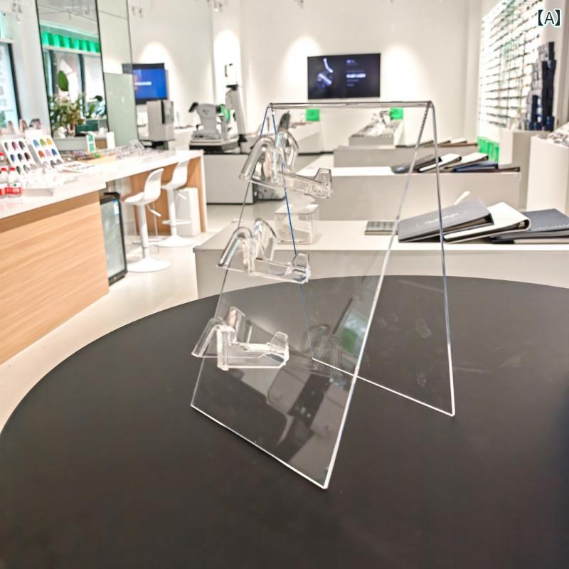 メガネ収納ボックス の アクリル 眼鏡 フレーム ディスプレイ スタンド 簡単に 収納 できる デスク ト..