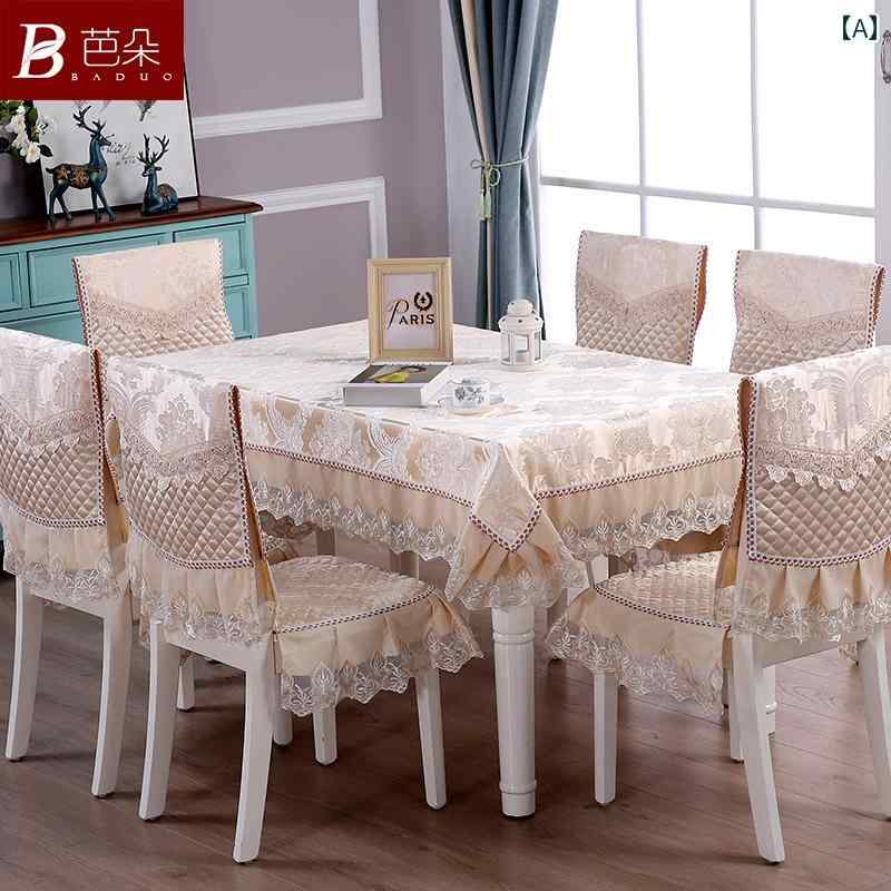 テーブルクロス コーヒー テーブルと 椅子用の 風の テーブル クロス 椅子 カバー クッション セット。..
