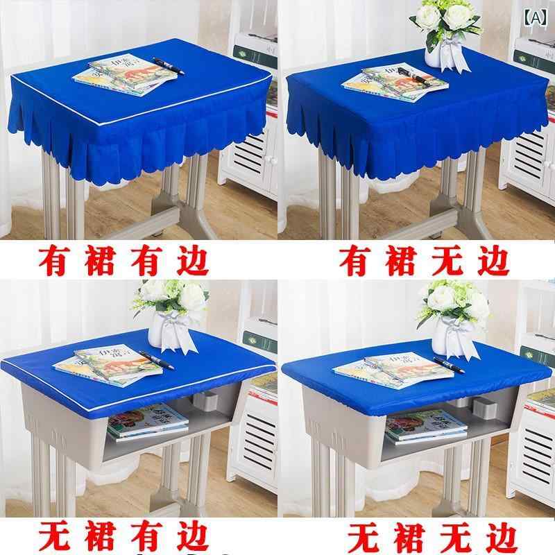テーブルクロス 小学校 テーブル クロス 教室 デスク カバー スクール 40× 60 シングル ブルー 防水