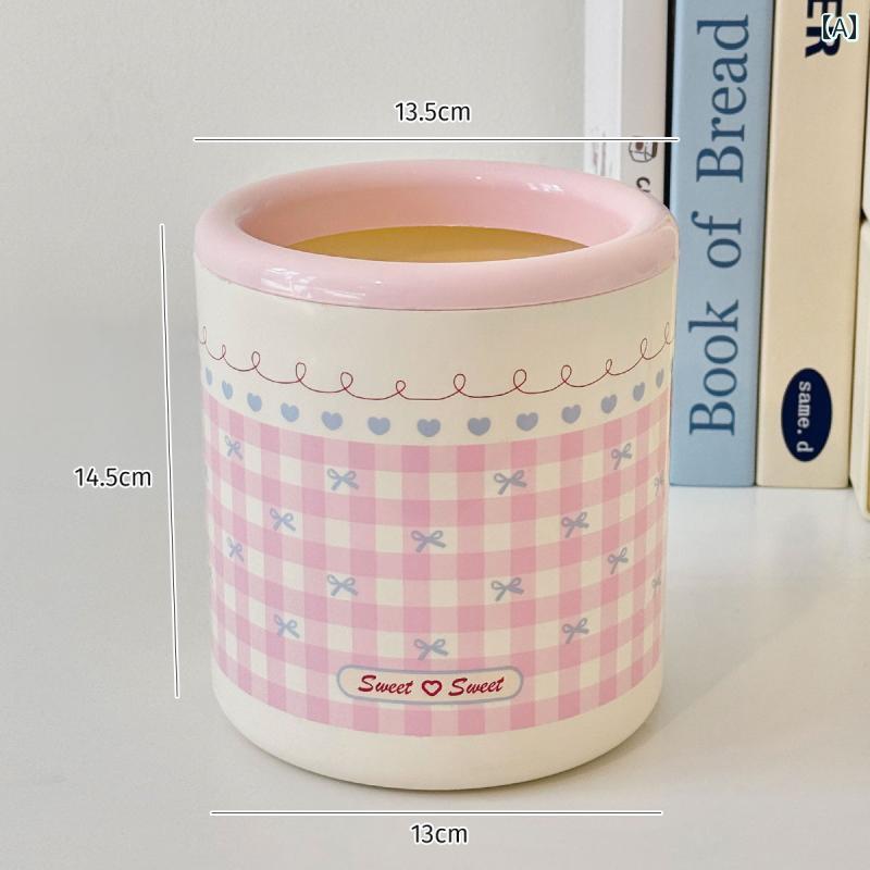 かわいいゴミ箱 キュートで スタイリッシュな ミニ デスク トップ ゴミ 箱 オープン トップの オフィス..