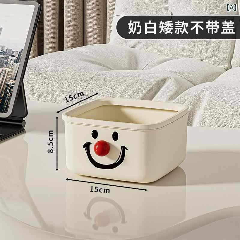 かわいいゴミ箱 かわいい デスク トップ ゴミ 箱 オフィス 収納 バスケット 学生 寮の 家庭用 ミニ ボ..