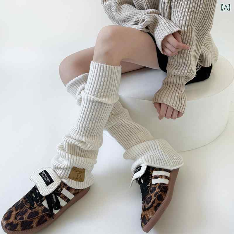 レディースソックス 女性用 膝上 ロング パイルソックス 秋冬用 ニット ブーツ カバー 厚手で 暖かい 膝 パッド 美 脚 スリム 冬用 レッグカバー