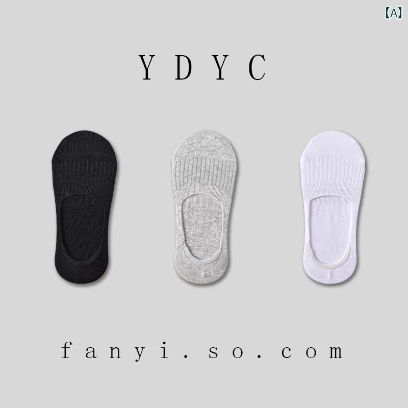 レディースソックス レディース ボート ソックス 綿 滑り止め かかと 防止 薄手 夏用 防臭 ローカット ショート 靴下 靴 底が 見えない。