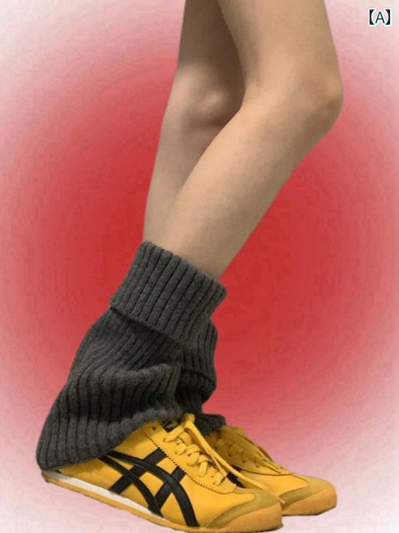 レディースソックス SUPPER 夏用 女性用 シンプル ショート ソックス 花柄と メタル ラベル ゆったりした レッグカバー 暖かい ニット