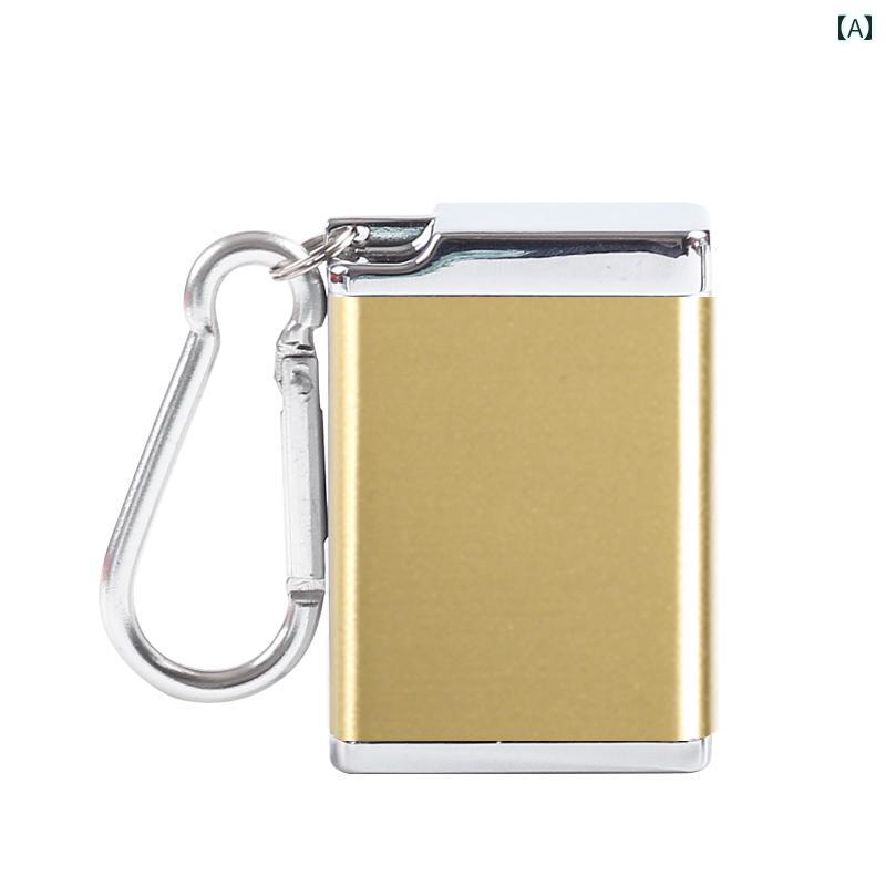 ミニ灰皿 携帯 灰皿 蓋 付き 携帯用 ポケット ミニ メンズ アウトドア 旅行 キーホルダー