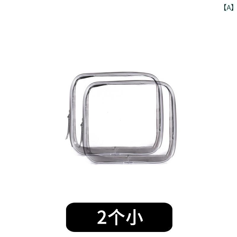 化粧品バッグ レディース 透明 化粧 品 バッグ 旅行 ポータブル大容量 防水の 収納袋 イン 搭乗 トイレタリー レディース(4)