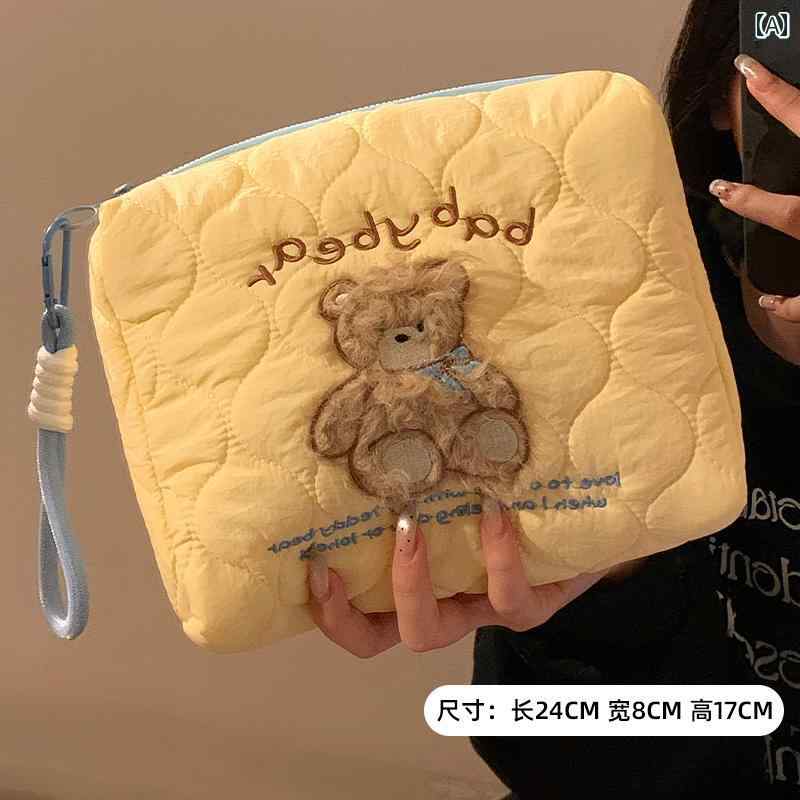 化粧品バッグ レディース レディース かわいい ポータブル 化粧 品 バッグ 大容量の 旅行用 収納 小さい トイレタリー スタイル