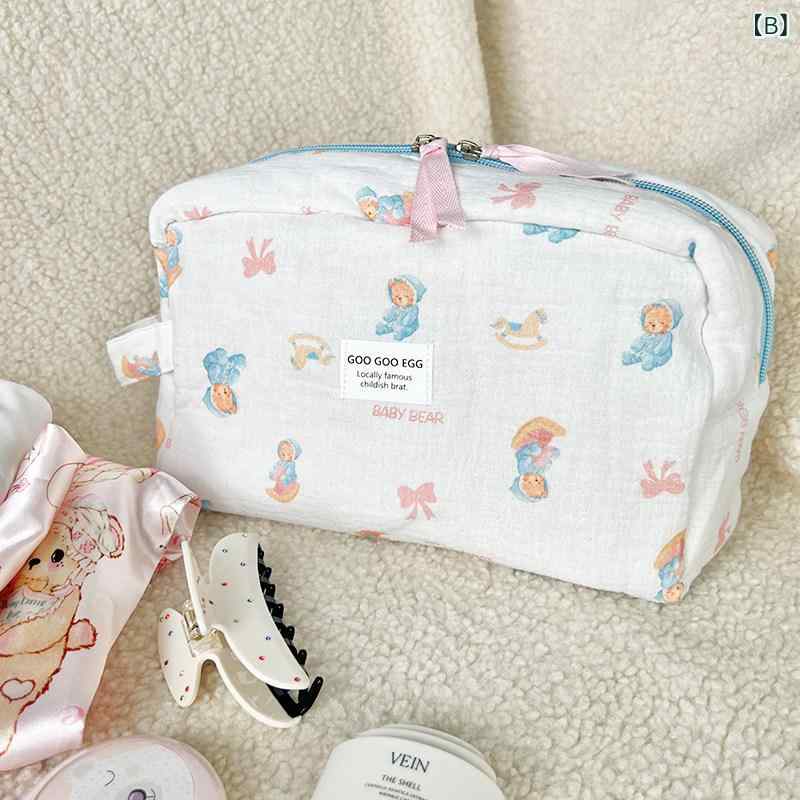化粧品バッグ レディース GGE コットン 下着 収納 バッグ大容量 旅行用 化粧 品 バッグ 携帯用 laonschoise-11454329 LAONsChoice サンプル画像2