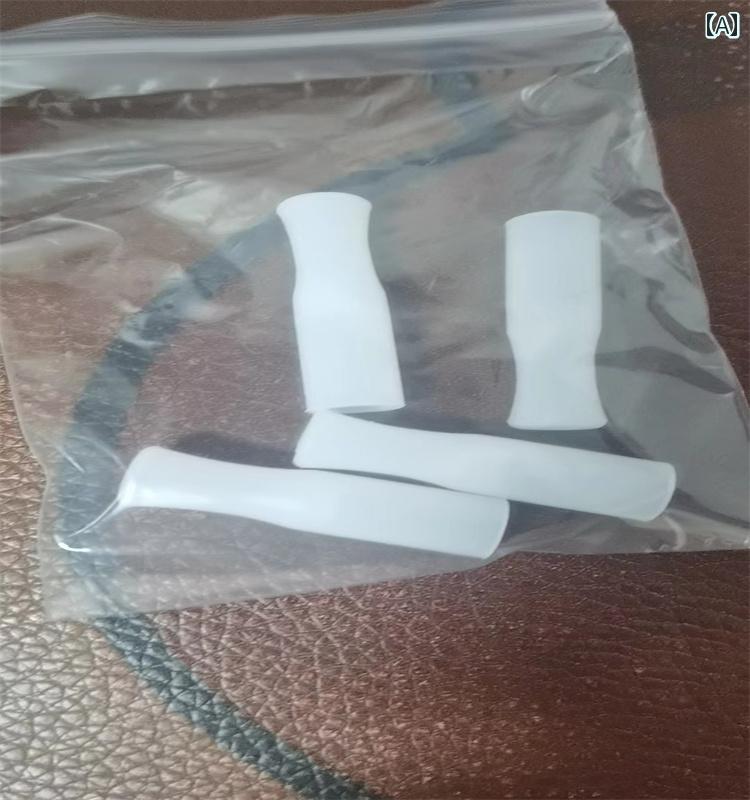 ストロー ステンレス製 ストロー シリコン製 口 やけど 防止 凍結 耐 高温 ゴムスリーブ 飲料 コーヒー..