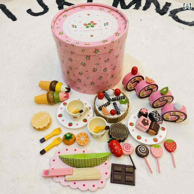 子供用 キッチン おもちゃ 女の子 赤ちゃん用 ケーキ カット キッチン プレイハウス おもちゃ 34567歳の 誕生日 プレゼント