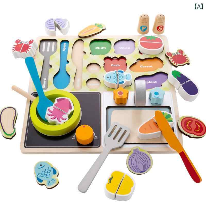 子供用 キッチン おもちゃ 木製 赤ちゃん ままごと キッチン 子供の おもちゃ カット 野菜 調理 バーベキュー セット 男の子と 女の子 2人 36歳の