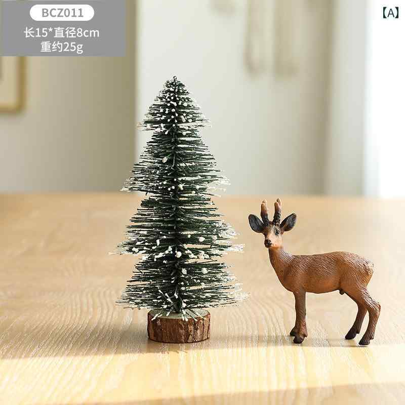 クリスマスツリー 造園 クリスマス 装飾 雪 景色 ミニ 小さい ツリー オフィス カウンター デスク トッ..