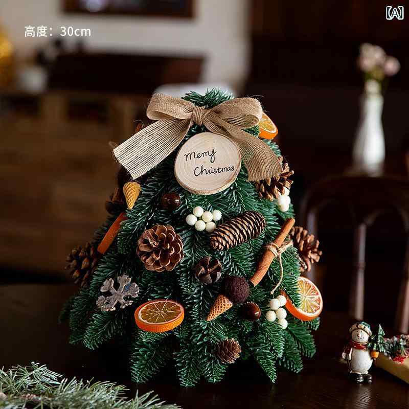 クリスマスツリー クリスマスの 飾り 高貴な 松の シミュレーション 小さい クリスマス ツリー デスク ..
