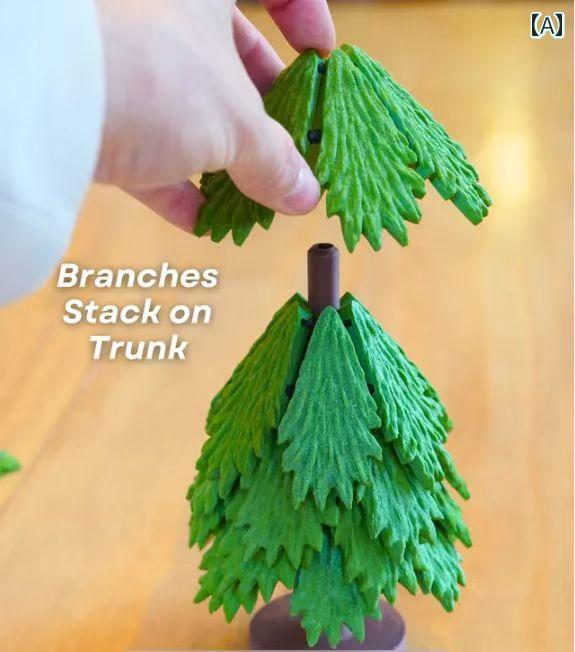 クリスマスツリー 3 D プリントの クリスマス ツリー サンタクロースの ギフト オーナメント クリスマ..