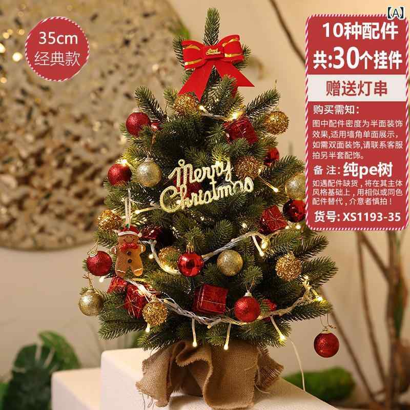 クリスマスツリー 2024年 韓国製 ホーム 小型 クリスマス ツリー ギフト 光る ミニ デスク トップ デコ..