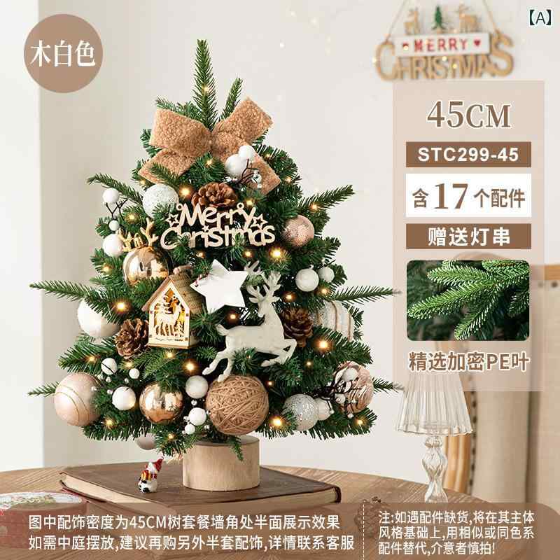 クリスマスツリー Gangheng 高級 クリスマス ツリー 小さい ホーム デスク トップ 装飾 イン ウィンド..