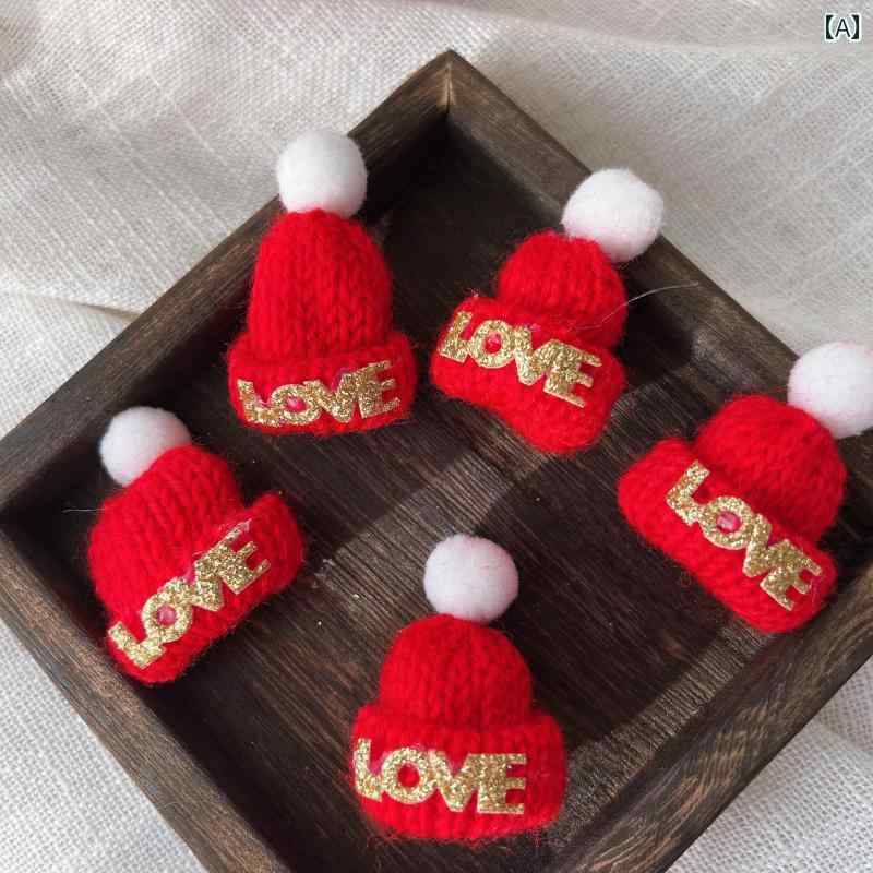 クリスマスの飾り クリスマスの 飾り スカーフ アクセサリー 小さい ギフト ぬいぐるみ ウール ミニ フ..