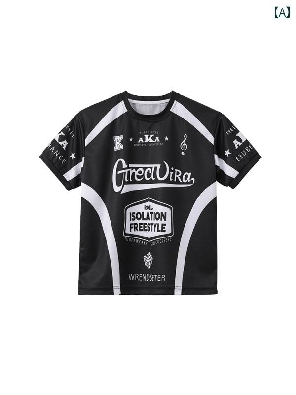 子供用 ヒップホップ 子供の ストリート ダンスの な 服 クールで ゆったり 半袖の パフォーマンス 子供用 ヒップ ホップ 男の子と 女の子