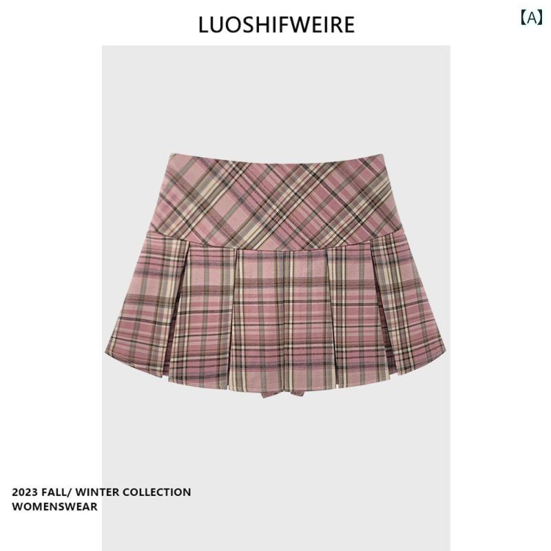 チェック柄 ミニスカート イエロー JK チェック 柄 プリーツスカート レディース サマー スカート パンツ aライン アメリカン レトロ カレッジ スタイル ショート