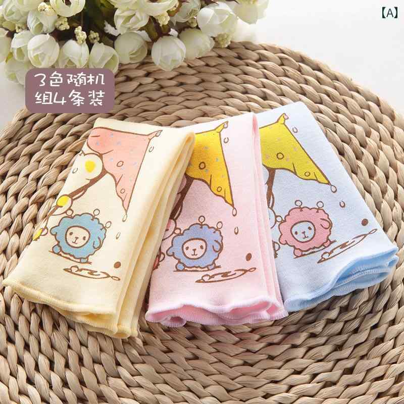 ベビータオル ベビー用 小さめ スクエアタオル 綿 薄手 新生児用 フェイスタオル ハンカチ ベビー 子供..