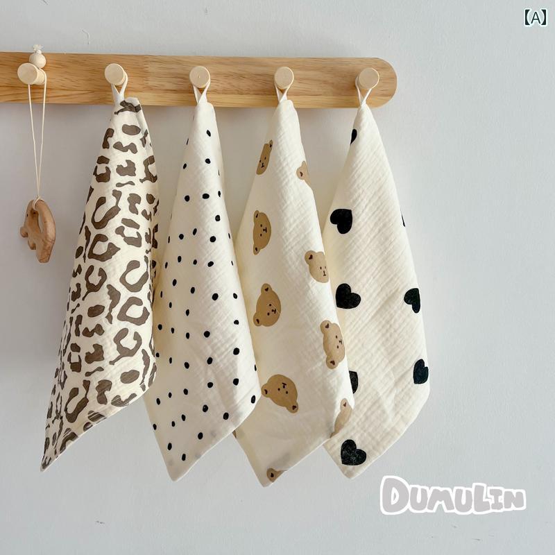 ベビータオル A タイプ 綿 ガーゼ 小さい 正方形 タオル 新生児 唾液 枕 ベビー ハンカチ ウォッシュタ..