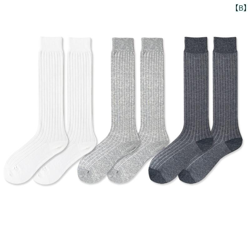 カーフソックス グレーの キャットウォーク カーフ ソックス レディース 夏用 薄型 ミッドハイ チューブ ニーハイ パイルソックス 通気性 コットン