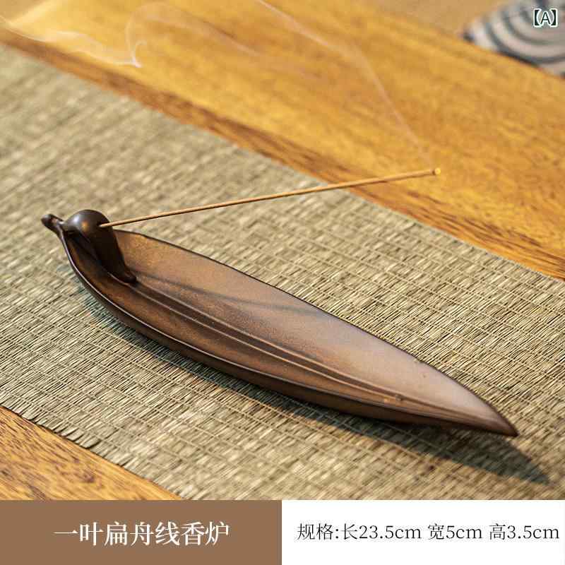 香立て Yiye Pingzhou セラミック 香炉 ライン 香 ソケット 家庭用 室内 白檀 アロマセラピー バーナー..