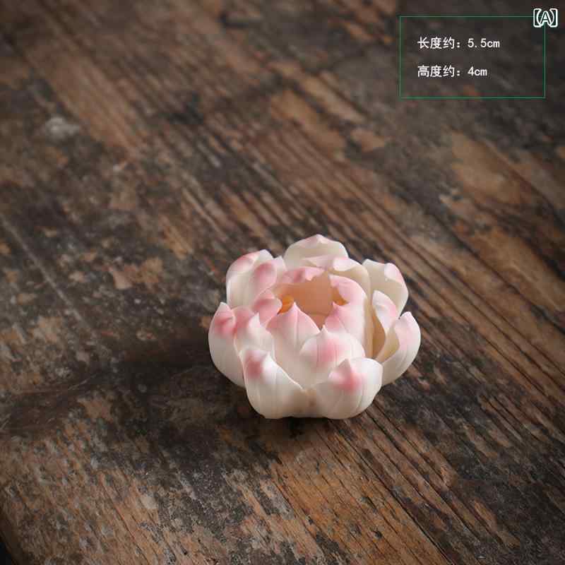 香立て 陶器の 蓮の 香 立て 多 孔 質 禅 香炉 皿 ベース 茶道 室内 装飾品