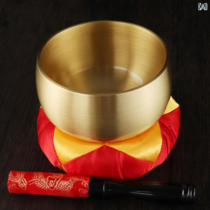 シンギングボウル 台湾の 銅製 シンギング ボウル 寺院の 銅製の 支柱 仏教の 練習用の